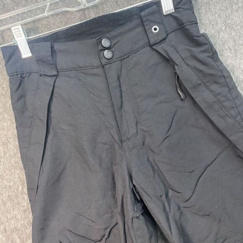 Polar‎ Edge Youth M Silver Series Ski Snow Gator Pants Black Pockets Zippers